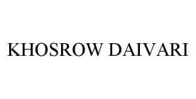 KHOSROW DAIVARI