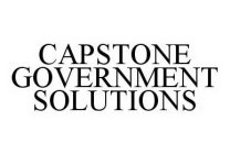CAPSTONE GOVERNMENT SOLUTIONS