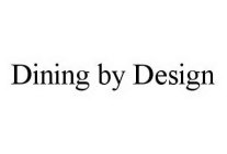 DINING BY DESIGN