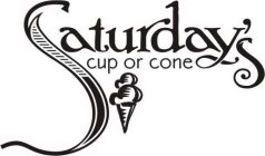 SATURDAY'S CUP OR CONE