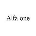 ALFA ONE