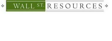 WALL ST.  RESOURCES