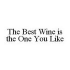 THE BEST WINE IS THE ONE YOU LIKE