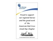 FPL ENERGY SEABROOK STATION PROUD TO SUPPORT OUR REGIONAL HEROES AND THE GREAT WORK OF THE AMERICAN RED CROSS GREAT BAY CHAPTER