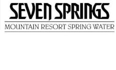 SEVEN SPRINGS MOUNTAIN RESORT SPRING WATER