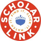 SCHOLAR · LINK · FIND IT. CLICK IT. MATCH IT.