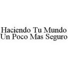 HACIENDO TU MUNDO UN POCO MAS SEGURO