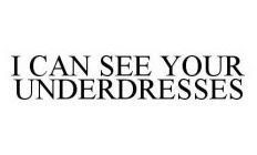 I CAN SEE YOUR UNDERDRESSES