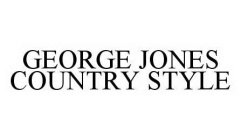 GEORGE JONES COUNTRY STYLE