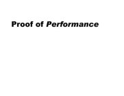 PROOF OF PERFORMANCE