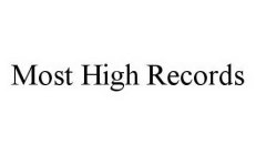 MOST HIGH RECORDS