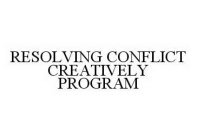 RESOLVING CONFLICT CREATIVELY PROGRAM