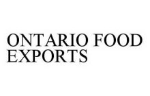 ONTARIO FOOD EXPORTS