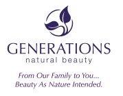 GENERATIONS NATURAL BEAUTY FROM OUR FAMILY TO YOU...  BEAUTY AS NATURE INTENDED.