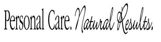 PERSONAL CARE. NATURAL RESULTS.