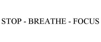 STOP - BREATHE - FOCUS
