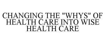 CHANGING THE 