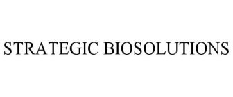 STRATEGIC BIOSOLUTIONS