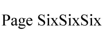 PAGE SIXSIXSIX