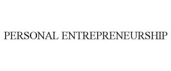 PERSONAL ENTREPRENEURSHIP