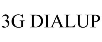 3G DIALUP