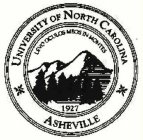 UNIVERSITY OF NORTH CAROLINA LEVO OCULOS MEOS IN MONTES 1927 ASHEVILLE