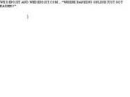 WE DEPOSIT AND WEDEPOSIT.COM... 