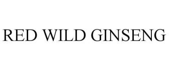 RED WILD GINSENG