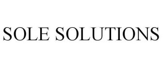 SOLE SOLUTIONS