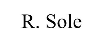 R. SOLE