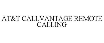 AT&T CALLVANTAGE REMOTE CALLING