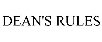 DEAN'S RULES