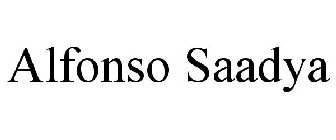 ALFONSO SAADYA