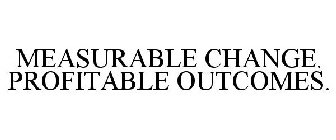 MEASURABLE CHANGE. PROFITABLE OUTCOMES.