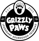 GRIZZLY PAWS LEGENDARY SOURDOUGH FRYBREAD EST. 2005