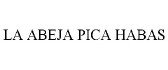LA ABEJA PICA HABAS