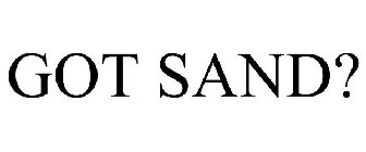 GOT SAND?