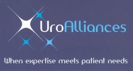 UROALLIANCES WHEN EXPERTISE MEETS PATIENT NEEDS