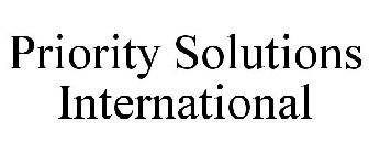 PRIORITY SOLUTIONS INTERNATIONAL