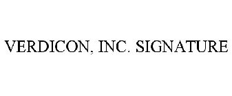 VERDICON, INC. SIGNATURE