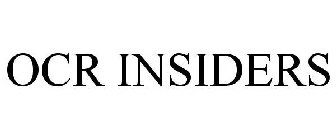 OCR INSIDERS
