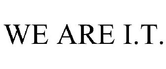 WE ARE I.T.