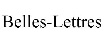 BELLES-LETTRES