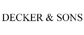 DECKER & SONS