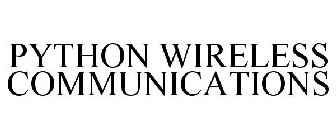 PYTHON WIRELESS COMMUNICATIONS