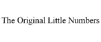 THE ORIGINAL LITTLE NUMBERS