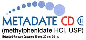 METADATE CD (METHYLPHENIDATE HCL, USP) EXTENDED-RELEASE CAPSULES 10 MG, 20 MG, 30 MG