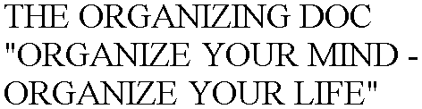 THE ORGANIZING DOC 