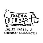 MMM... THAT'S A WRAP JUICES, SALADS & GOURMET SPECIALITIES