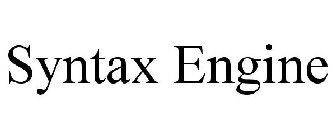 SYNTAX ENGINE
